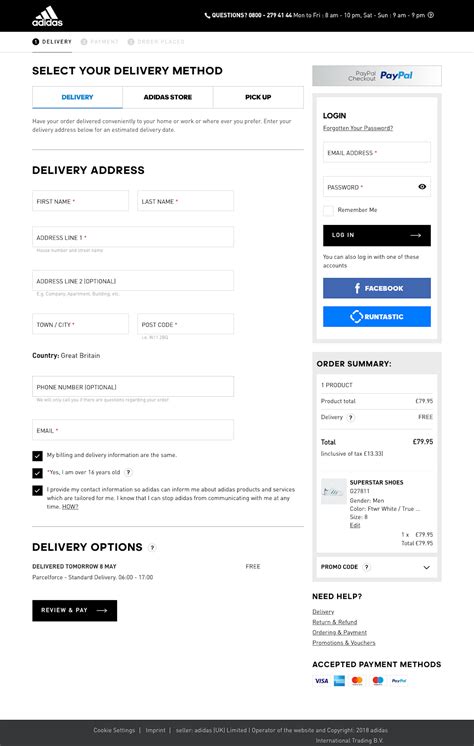 adidas shipping fee|adidas shipping options.